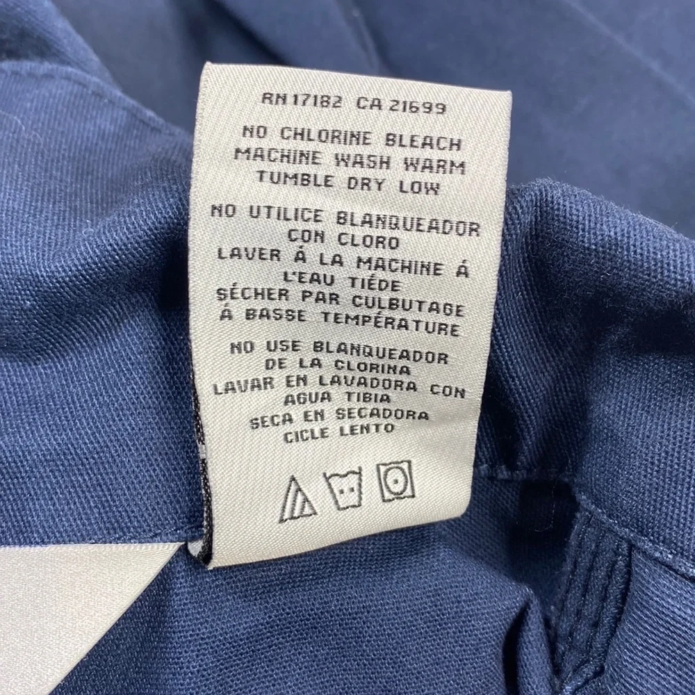 Walls Master Made Navy Blue Coveralls Large Short